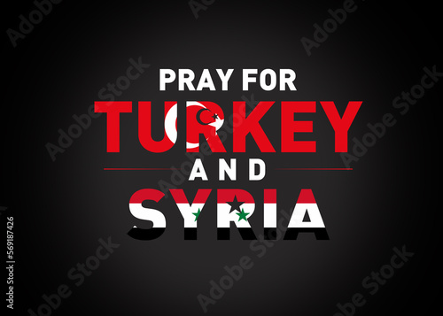 pray for Turkey and Syria poster design. earthquake hit two countries.