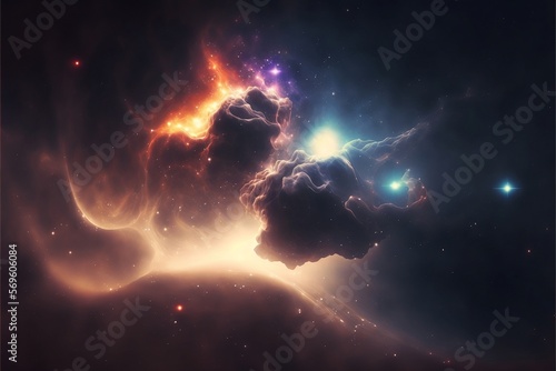Nebula, Galaxy, Gas Cloud, Space, Abstract.