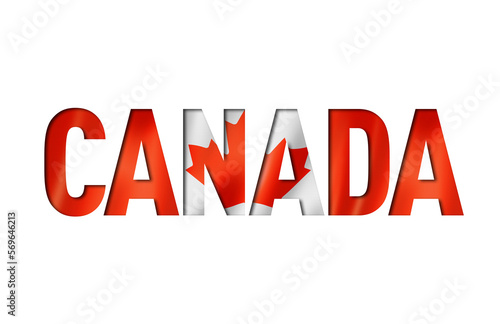 canadian flag text font