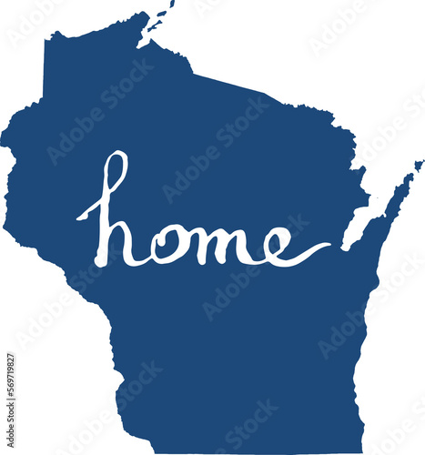 wisconsin home sign - PNG image with transparent background
