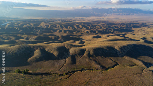 Aerial View of Antelope Valley near Sandberg, California