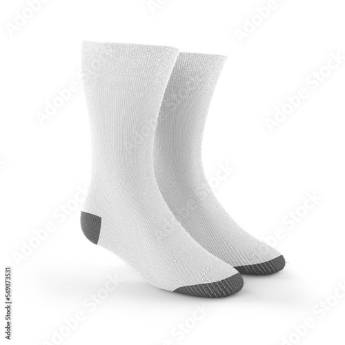 White socks isolated transparent