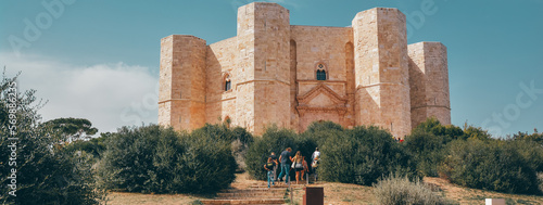 Castel del Monte is a 13th century fortress, Puglia Italy