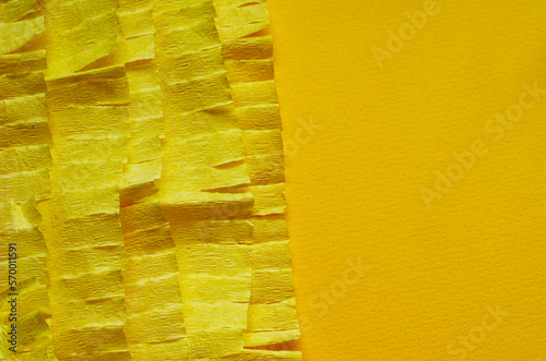 yellow crepe paper abstract background