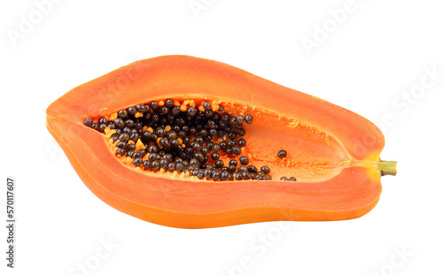 papaya slice on transparent png