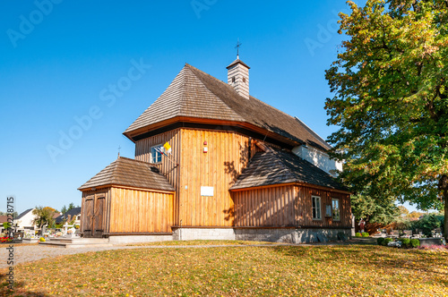 Wooden church st. Florian in Pleszew, Greater Poland Voivodeship, Poland 