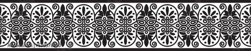 Band of palmettes Greek decorative border pattern