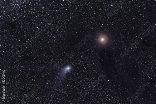 The conjunction between comet C/2022 E3 (ZTF) and Mars on February 10, 2023, taken with a 135 mm telephoto lens