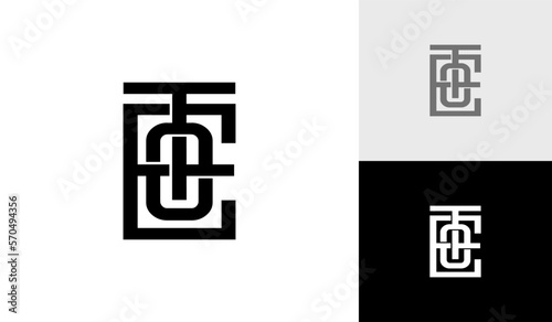 Letter TEO initial monogram emblem logo design vector
