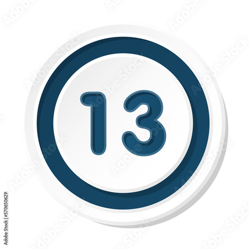 Bullet with number 13