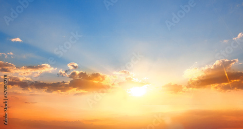 beautiful dramatic sunset background