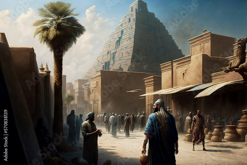 Discovering the Rich Heritage of the Akkadian, Assyrian and Babylonian Civilization through the City of Mesopotamia, generative ai