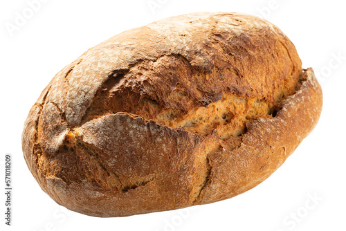 PNG, Round bread made from dark flour. 