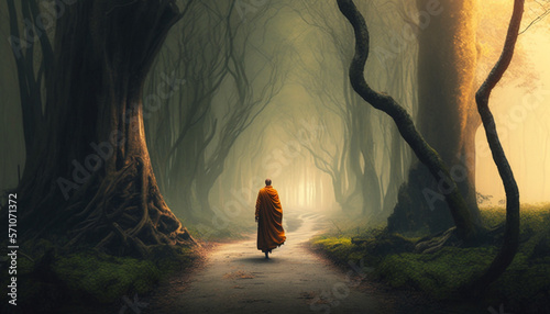 Lonely Monk, Monk, Generative AI