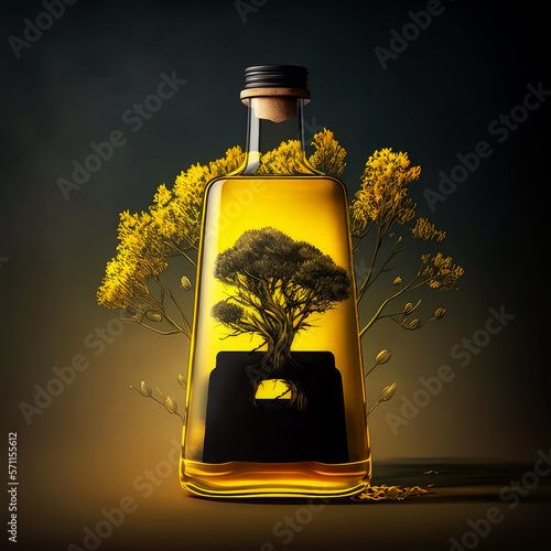 oil in a bottle, Refined rapeseed oil, ai