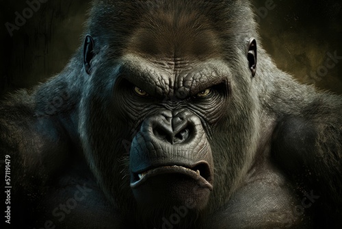 Angry Gorilla. Generative AI