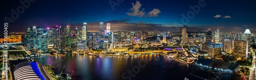 Singapore city wind at night