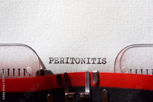 Peritonitis concept view