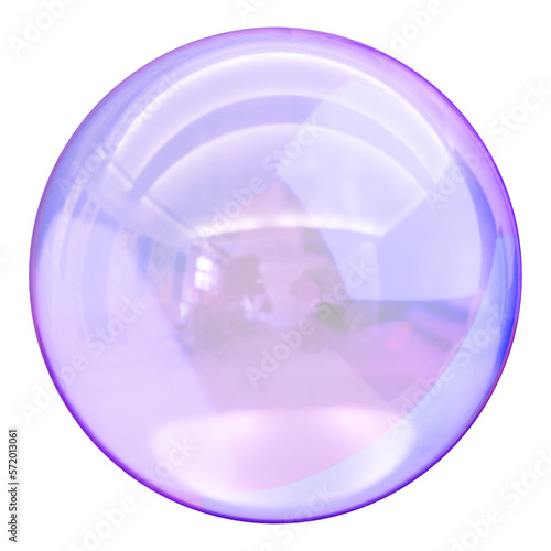 Transparent Purple bubble