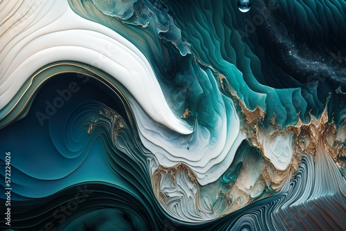 Abstract Ocean with Natural Luxury Texture