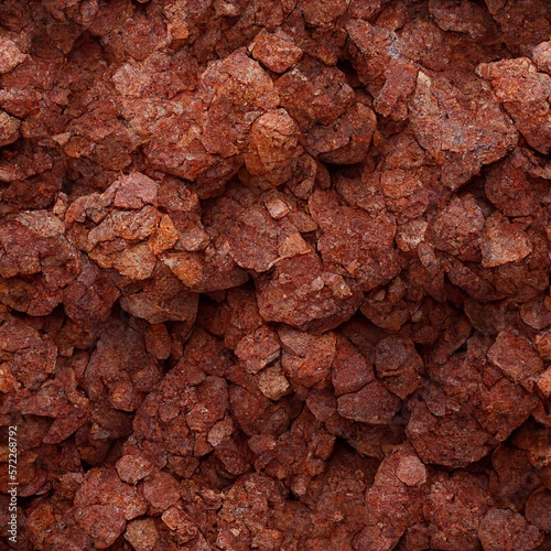 bauxite rock texture - shapes - seamless, tileable - 6K