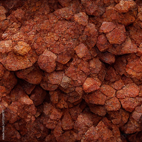 bauxite rock texture - shapes and dust - seamless, tileable - 6K