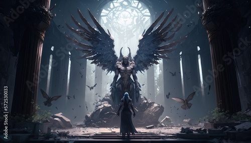 intricate and complex lore of the Archangel's world, from the secrets of their creation, to the mysteries of their purpose and destiny. AI generation.