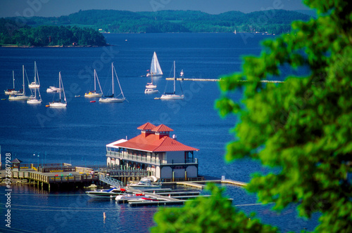 The Boathouse on Lake Champlain in Burlington, Vermont.