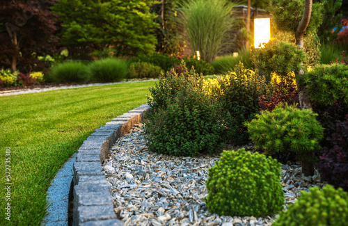 Professionally Landscaped Garden Flower Bed