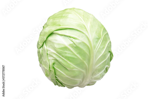 KAPUSTA Green cabbage isolated on transparent background png