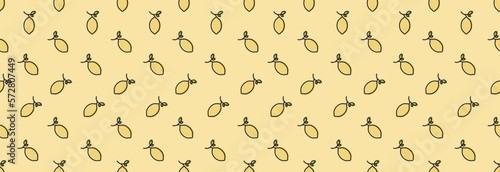 Lemon background, seamless pattern. Paper wrapper or banner.