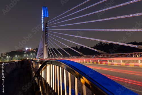 Durgam Cheruvu bridge at Hitech city, Hyderabad, is the fourth most populous city and sixth most populous urban agglomeration in India.