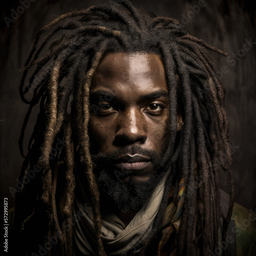 Rastafarian man portrait-Jamaican Man