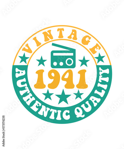 VINTAGE 1941 AUTHENTIC QUALITY SVG