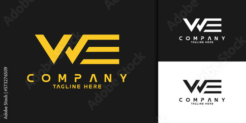 Letter WE logo vector design ,suitable for company logo, business logo, and brand identity