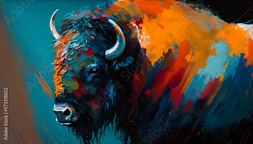portrait of a bizon