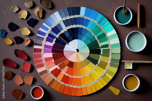 A color palette with differents colors