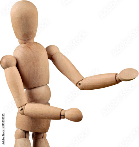 Miniature wooden mannequin