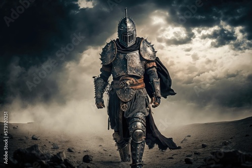 The Grandeur of the Medieval Knight Generative AI 