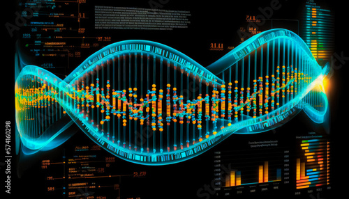 A Generative AI Illustration of 3D DNA Rendering