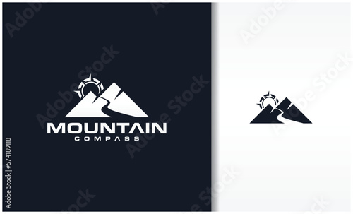 Mountain Road And Compass Logo