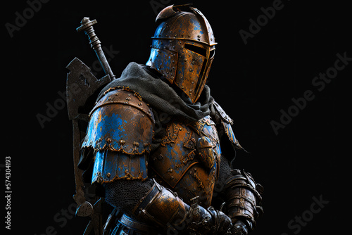 knight in a rusty armour