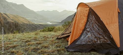Tent in the mountains 
