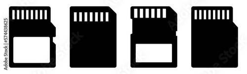 Set of sd card icons. Design can use for web and mobile app. Vector illustration