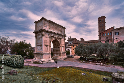Arch Of Titus (Arco di Tito) at the Roman Forum, Rome 