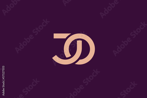 JO letter typography modern brand logo design, jo business logo, jo abstract icon, jo intertwined logo 