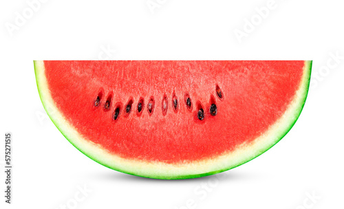 Slice of watermelon isolated on transparent background. PNG