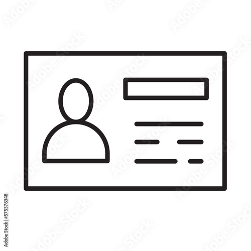 ID CARD design vector icon