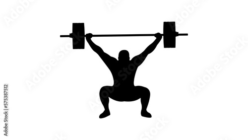 weightlifter silhouette