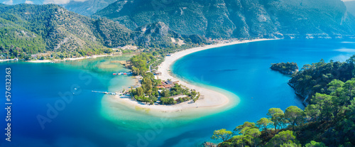 aerial view of Blue Lagoon in Oludeniz, Turkey